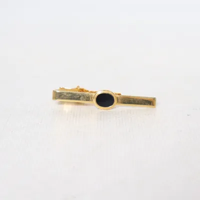 Tie pin (Gold, Black) Unknown metal