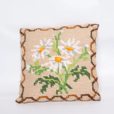 Cushion (Beige, Multicolored)