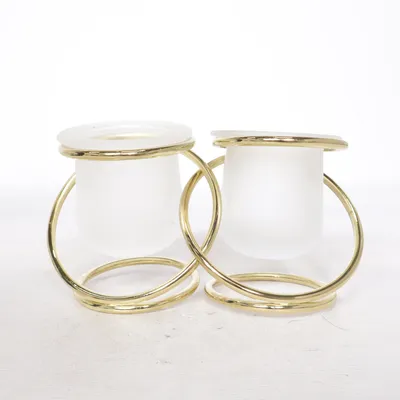 Ljusstake (Vit, Guldfärgad) från PartyLite