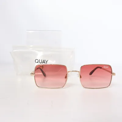Sunglasses (Pink, Gold) from Quay