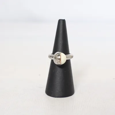 Bague (Argent, Blanc) de Karen Millen Métal inconnu