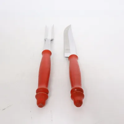 Cutlery (Red, Silver) from Rostfrei