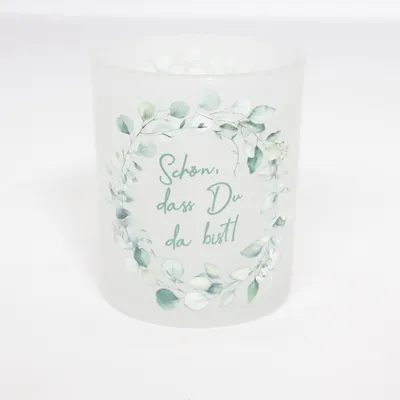 Candle holder (White, Green) from Boltze Home
