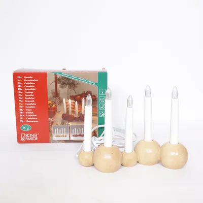 Elektrisk adventsljusstake (Vit) från Konst Smide