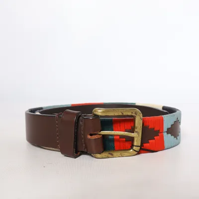 Belt (Brown, Multicolored) from Pampeano