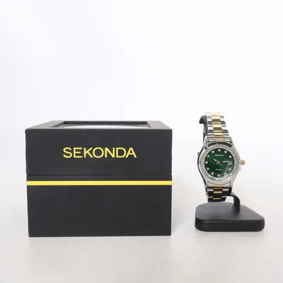 Montre (Vert, Argent, Or) de Sekonda