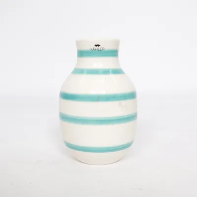 Vase (Hvid, Grøn) fra Kähler