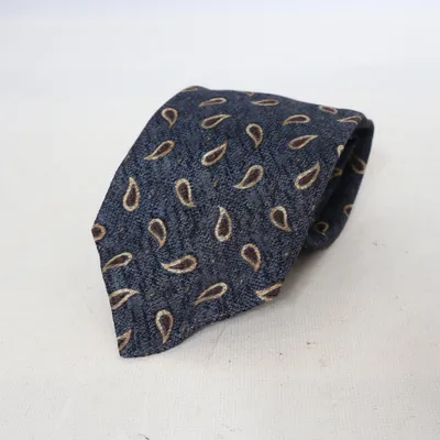 Krawatte (Blau, Gold) von Amanda Christensen Seide