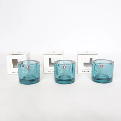 Ljuslykta (Grön, Transparent, Turkos) från Iittala Marimekko