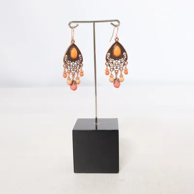 Earrings (Orange, Multicolored) Unknown metal
