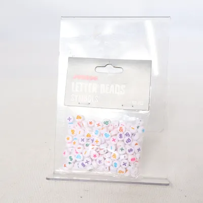 Perles en plastique (Letter Beads Symbols) de Panduro Hobby