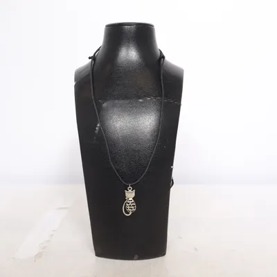 Collier (Noir, Argent) Cuir