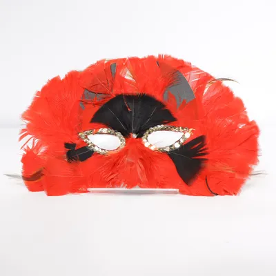 Maskeradmask (Röd, Flerfärgad)