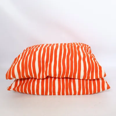 Cushion (Red, White) Cotton, Polyester