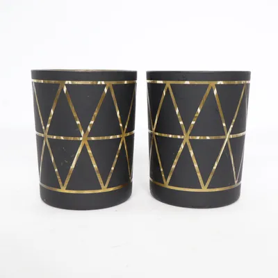 Candle holder (Black, Gold) from Design by Lagerhaus