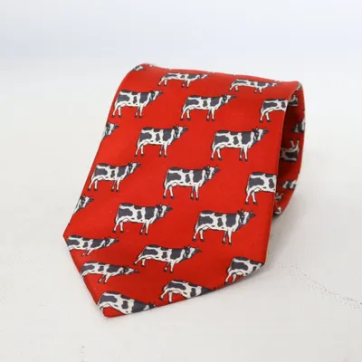 Tie (Red, White, Black) from For Men Silk