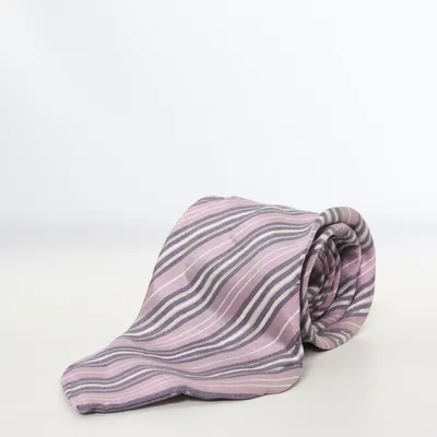 Cravate (Violet, Gris, Blanc) de Michaelis Soie