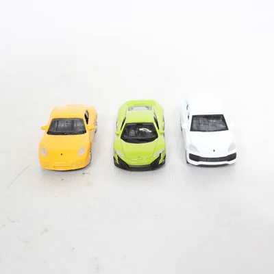 Toy car (White, Yellow, Green) from Welly