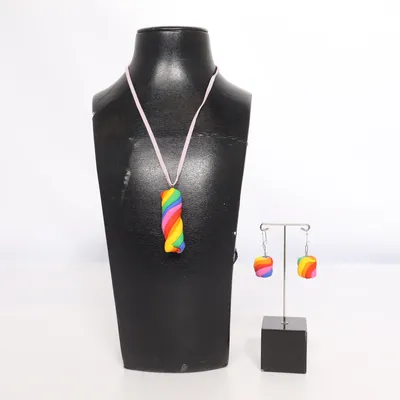 Parure de bijoux (Multicolore) Métal inconnu