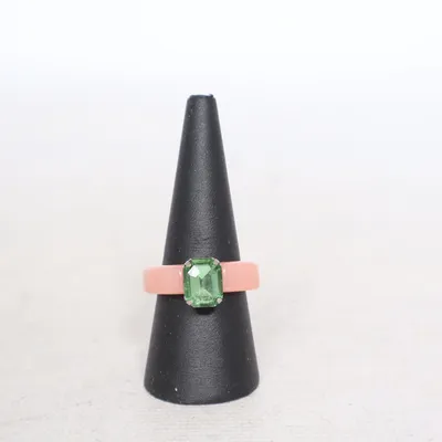 Bague (Rose, Vert) Plastique