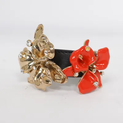 Bracelet (Black, Red, Gold) from Versace for H&M Unknown metal
