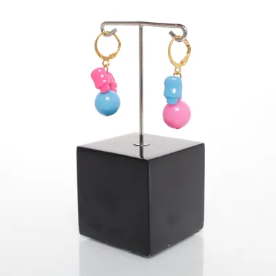 Oorbellen (Blauw, Meerkleurig) Onbekend materiaal