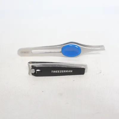 Manicure set (Silver, Black, Blue) from Tweezerman