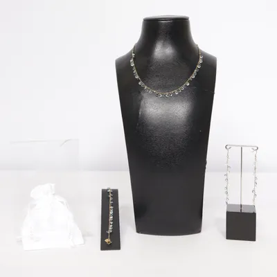 Sieradenset (Blauw, Goud) van Victoria Onbekend materiaal