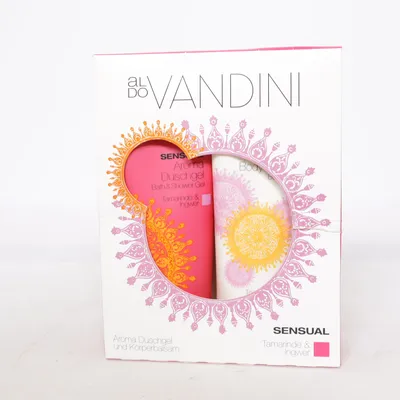 Hudvårdsset ("Sensual" Aroma Duschgel & Bodylotion) från Aldo Vandini