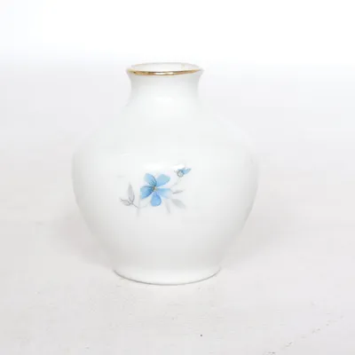 Vase (Hvid, Blå, Guld) fra Upsala-Ekeby Karlskrona