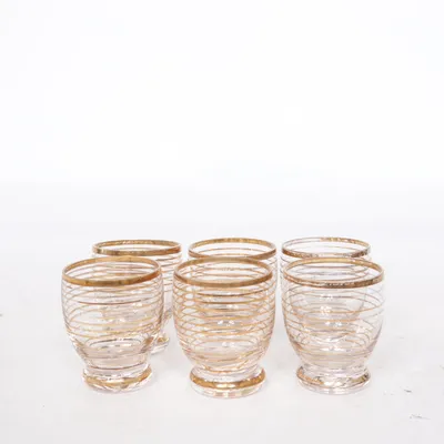 Shot glass (Transparent, Gold, Multicolored)