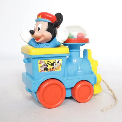 Leksakståg (Blå, Gul, Röd) från Disney Mickey Mouse