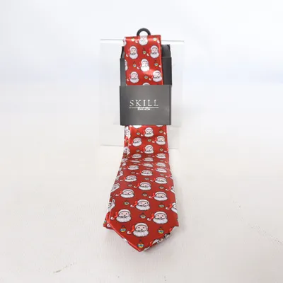 Tie (Red, Multicolored) from Skill Polyester