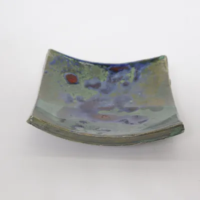 Ashtray (Green, Multicolored)