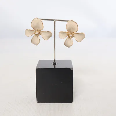 Boucles d'oreilles (Or, Beige) de Orelia Acier inoxydable