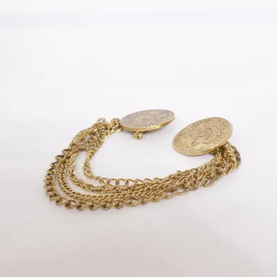 Brosch (Guldfärgad) Okänd metall