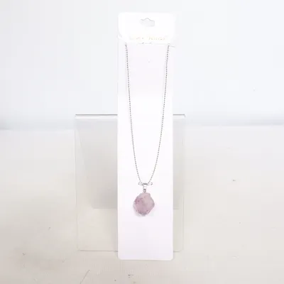 Halskette (Lila, Silber) von Nature Planet Unbekanntes Metall