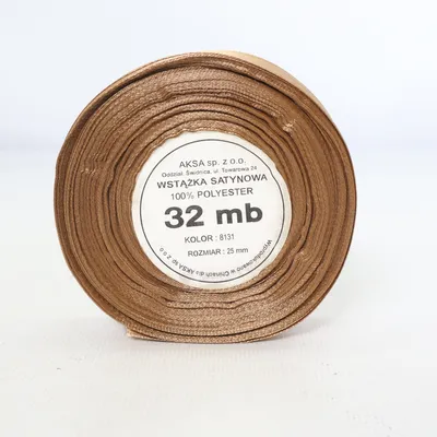 Kanten lint (Bruin) van Aksa Polyester