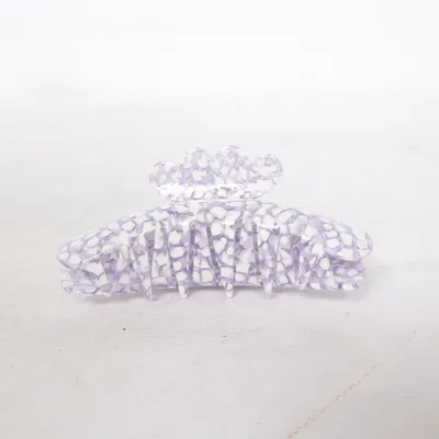 Hårklämma (Lila, Vit)