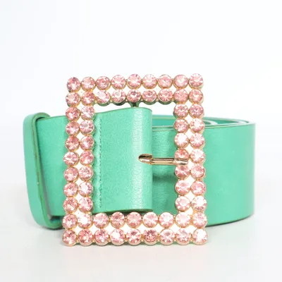 Belt (Green, Pink) from Emili Sindlev x Gina Tricot Polyurethane
