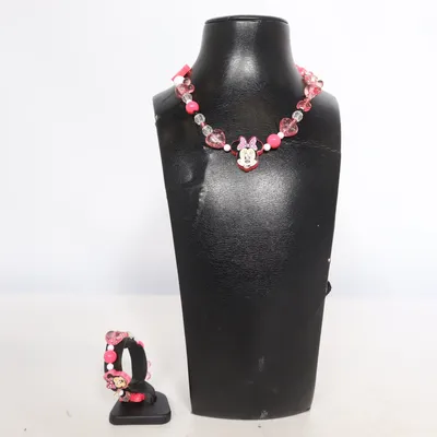 Parure de bijoux (Rose, Multicolore) de Disney Métal inconnu