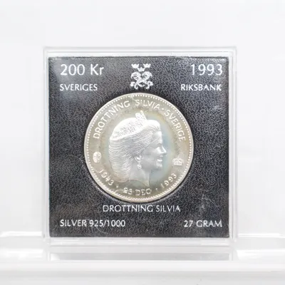 Myntsamling (Silverfärgad) från Sveriges Riksbank