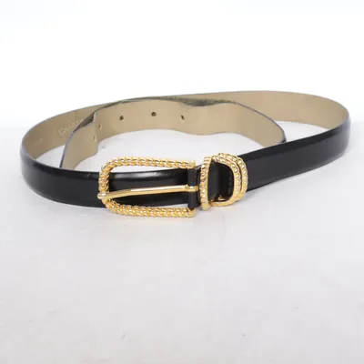 Bälte (Svart, Guldfärgad) från Charter Club Skinn