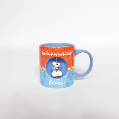 Mug (Turquoise, Orange) from Diddl