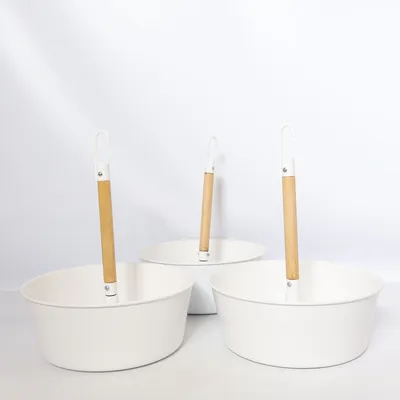 Hanging flower pot (White, Brown) from IKEA