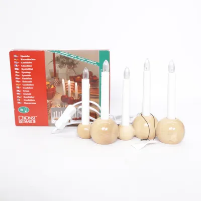 Elektrisk adventsljusstake (Vit) från Konst Smide