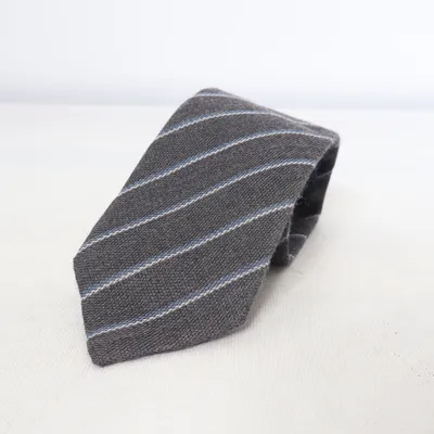 Stropdas (Grijs, Blauw) van Eton Zijde, Wol