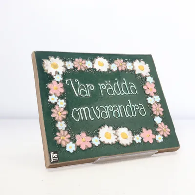 Wall plaque (Green, Multicolored) from JIE Gantofta