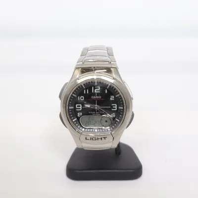Armbåndsur (Sølv, Sort) fra Casio