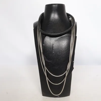 Halskæde (Sort, Sølv) fra Bijoux by US Ukendt metal